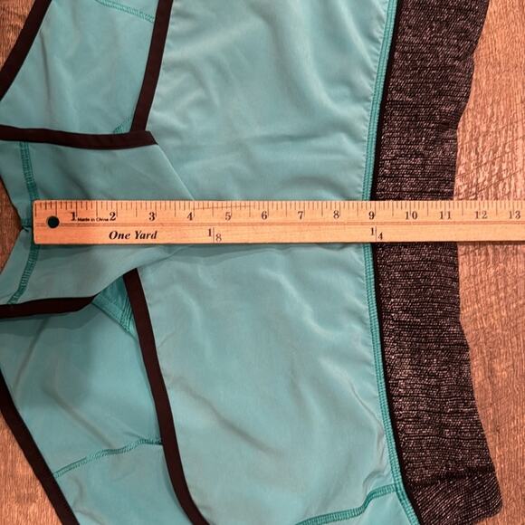 Lululemon Women's Run Speed Short Blue Tropics Size 10 - Picture 5 of 8